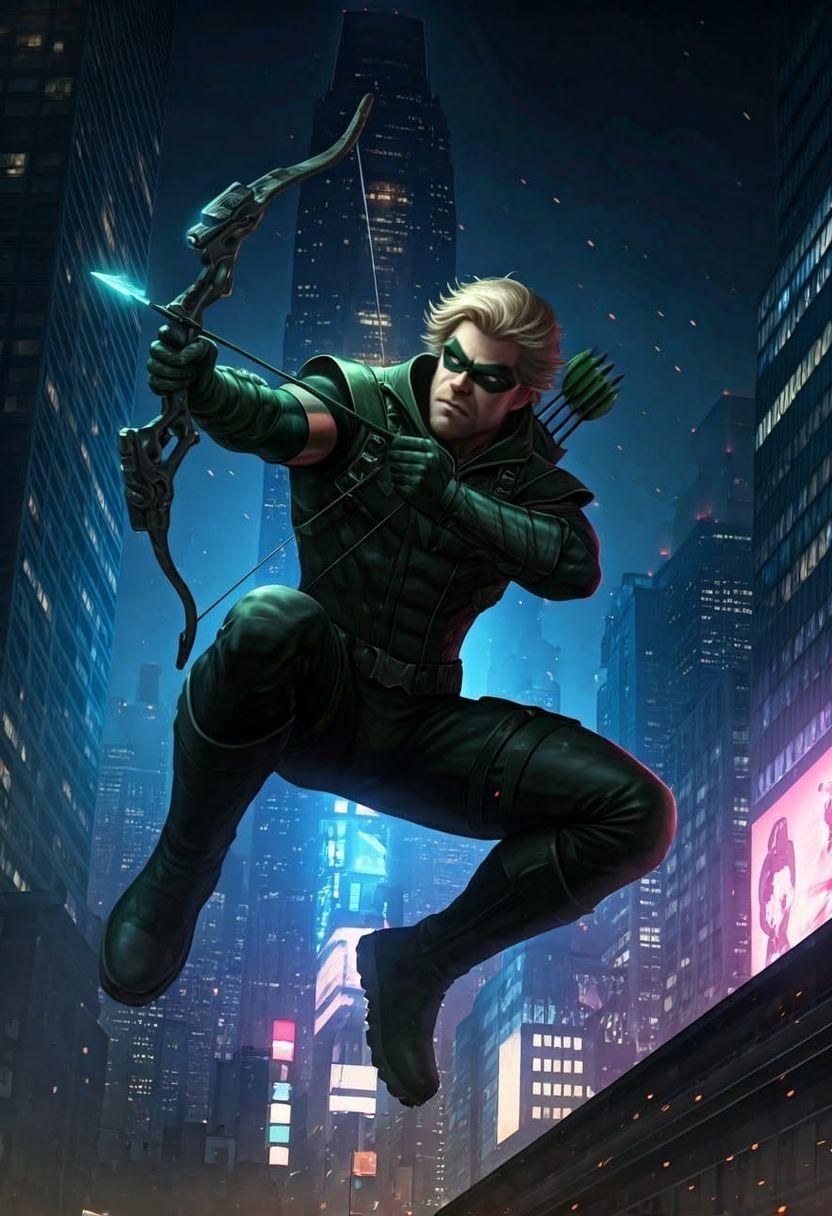 Green Arrow in Action, Comic Book Style