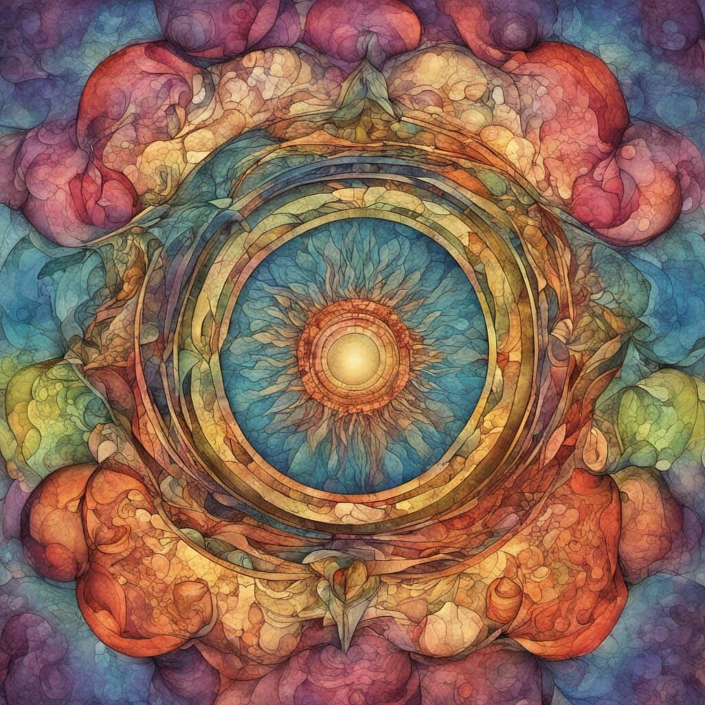 Intricate Matte Painting of Inner Emotions and Perceptions