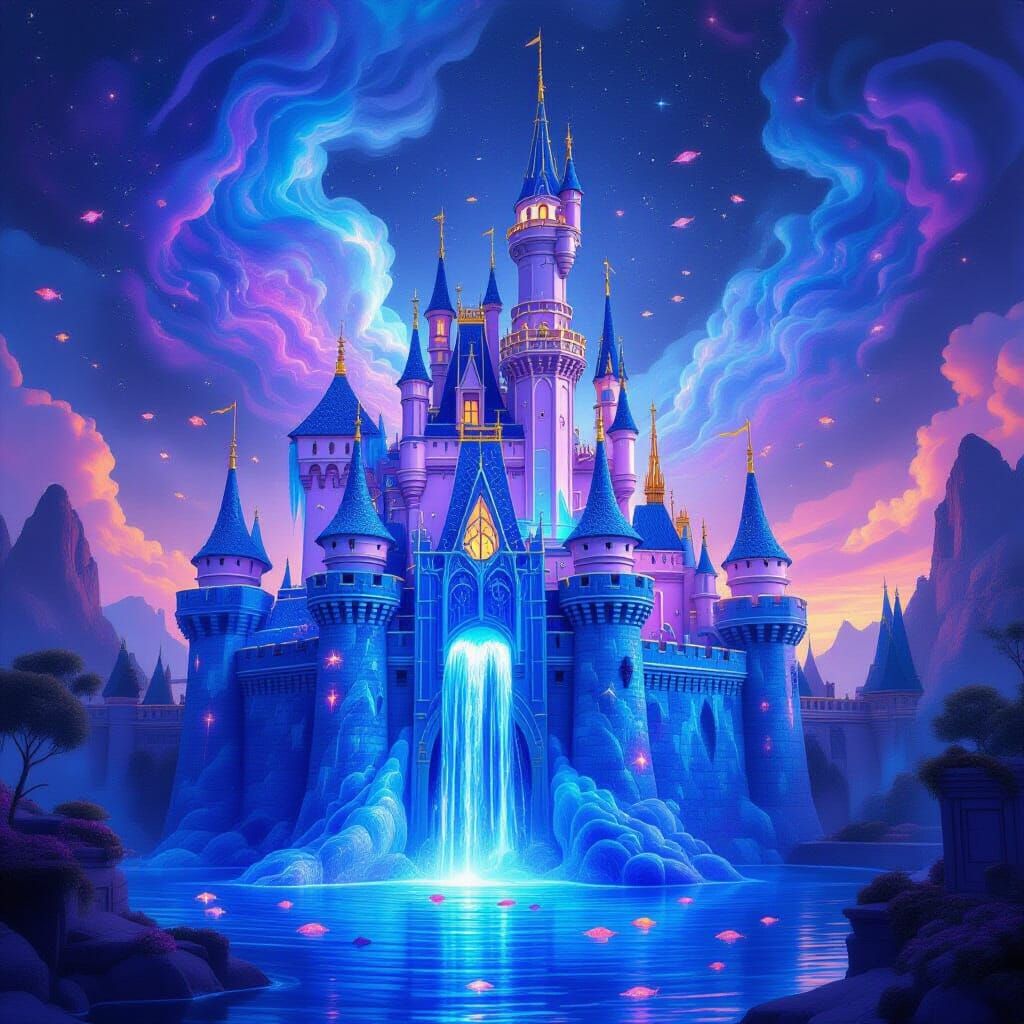 Ethereal Castle of Swirling Cosmic Liquids