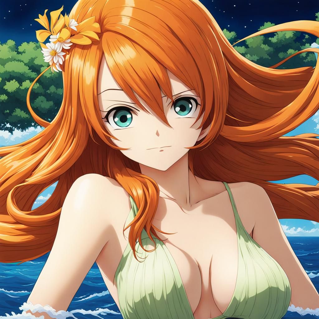 Anime Girl in Manga Key Visual Style