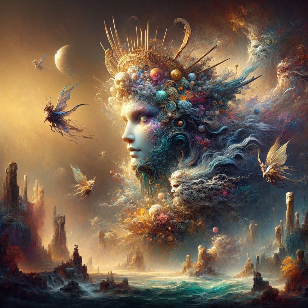 Ate, Greek Goddess of Mischief: 8K Concept Art