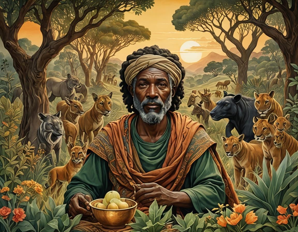 Aesop the Storyteller: Watercolor Action Painting