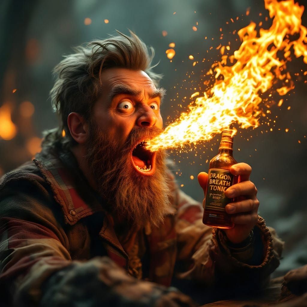 Fire Spewing Adventurer Sells Dragon Breath Tonic in Cinemat...