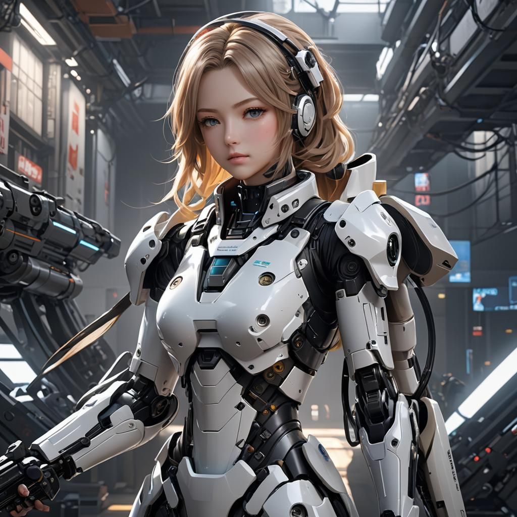 Detailed 3D Anime Art Inspired by WLOP