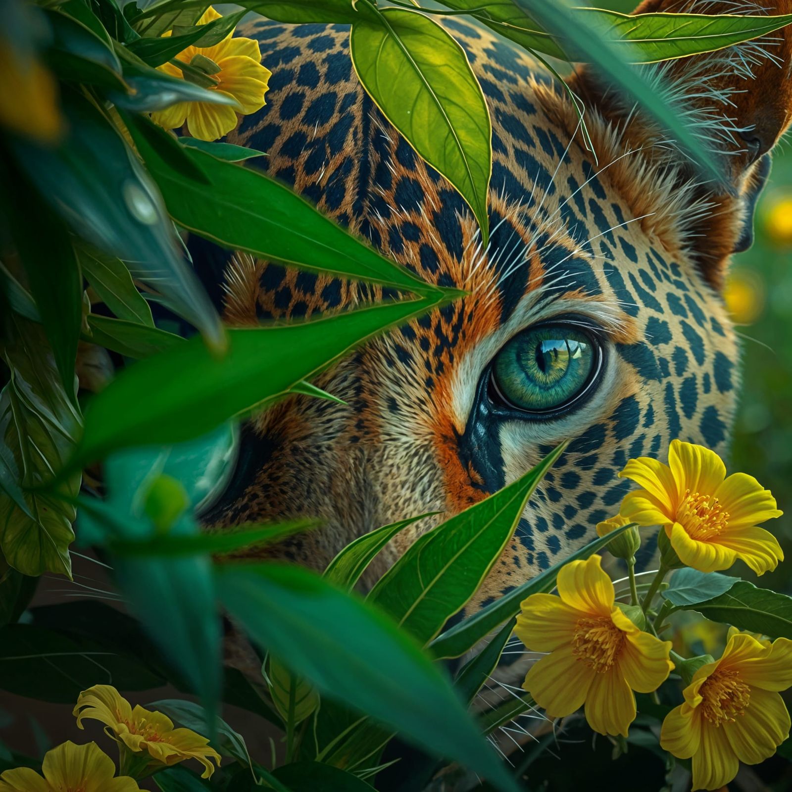 Reflections in a Leopard's Eye
