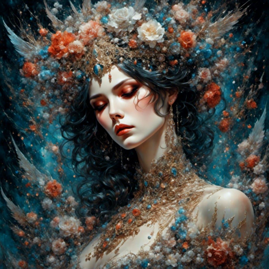 Stylized Portrait of Brooding Character