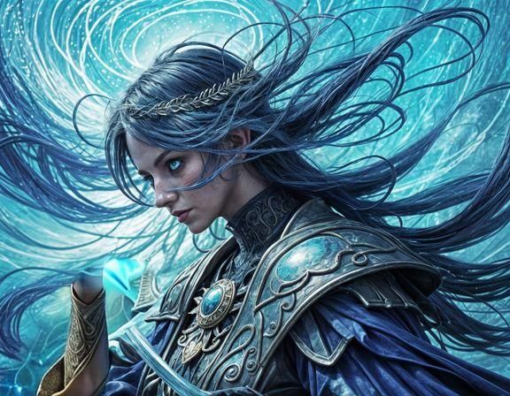 Enchanting Water Elf Generated by AI