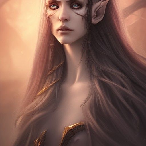 Corrupted Elven King Portrait in 8k Resolution