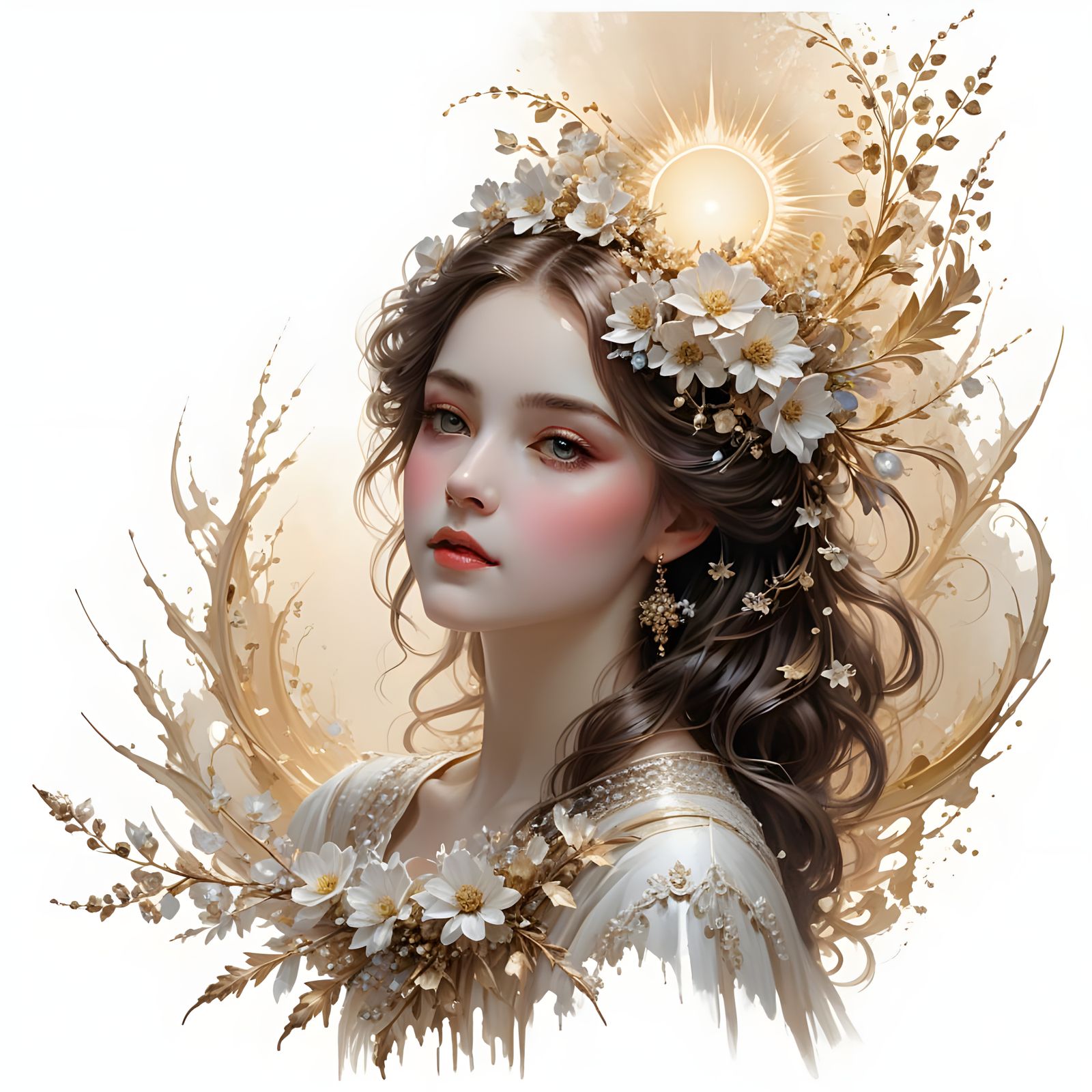 Surrealist Masterpiece in Soft Oil Painting Style