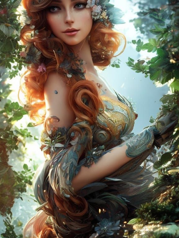 Fox Goddess Hybrid in Forest Canopy