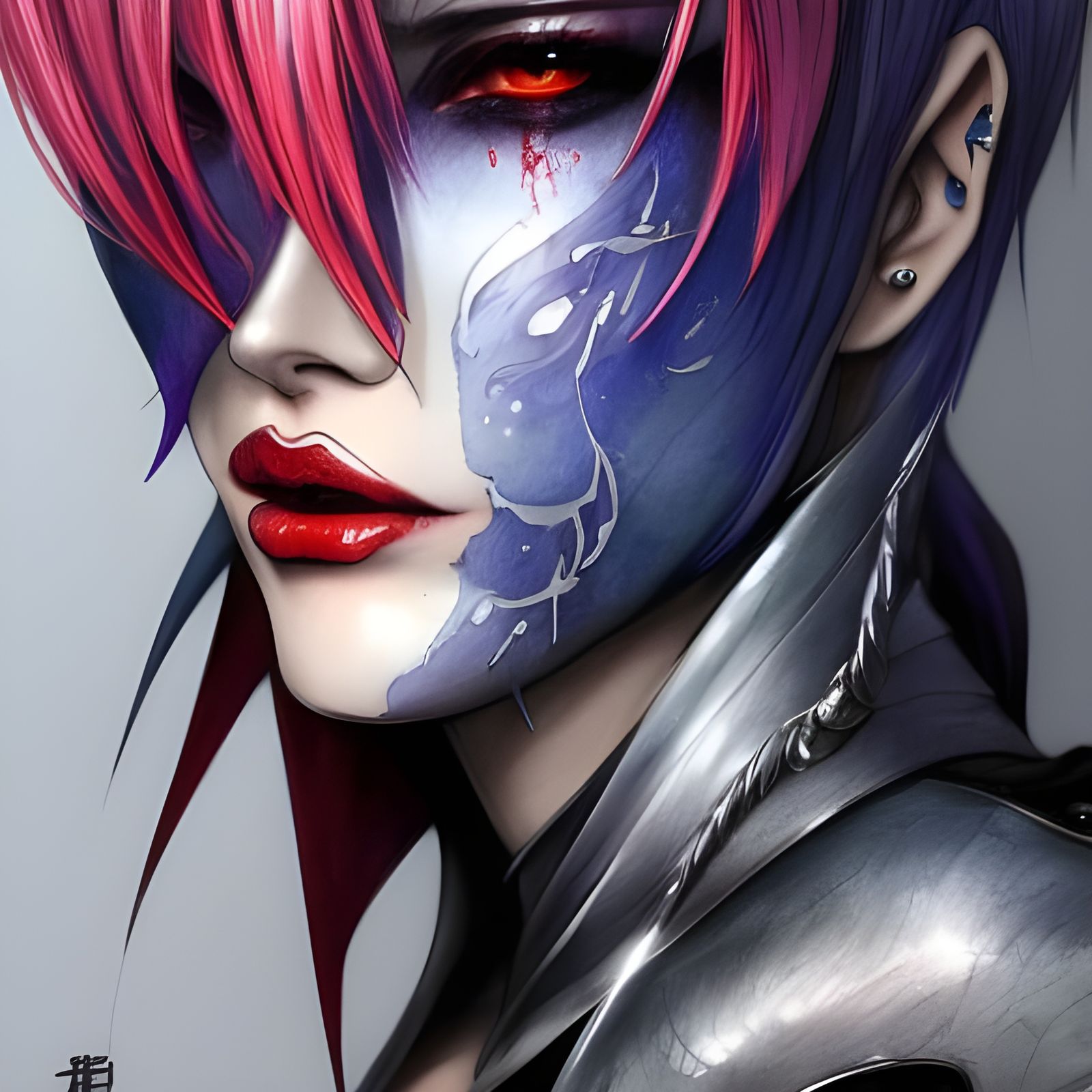 Playful Drow Character Concept Art in Watercolor