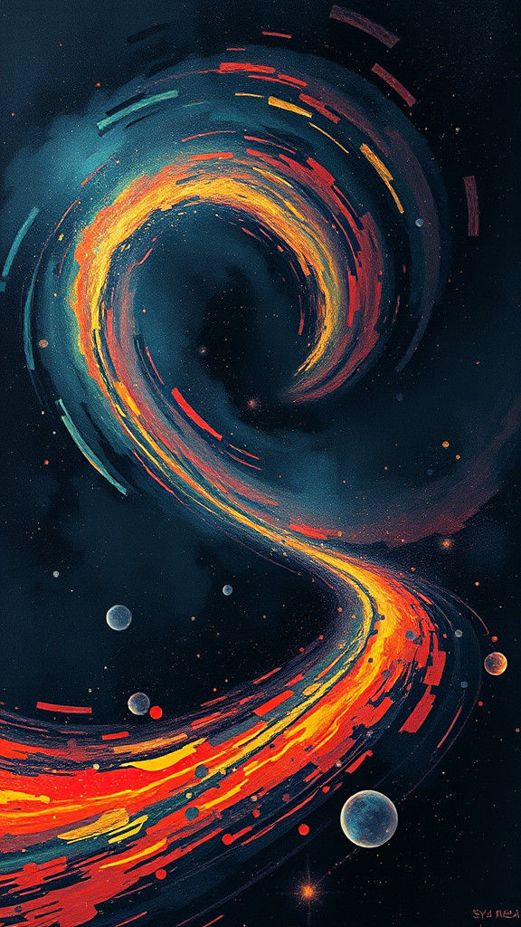 Gravitational Waves as Abstract Expressionist Cosmic Ripples