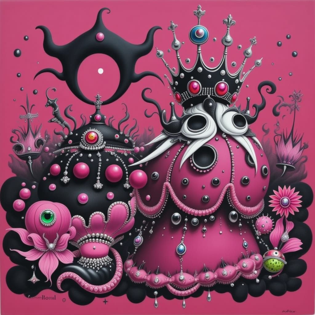 Majestic Crown Towers in a Fantasy Realm