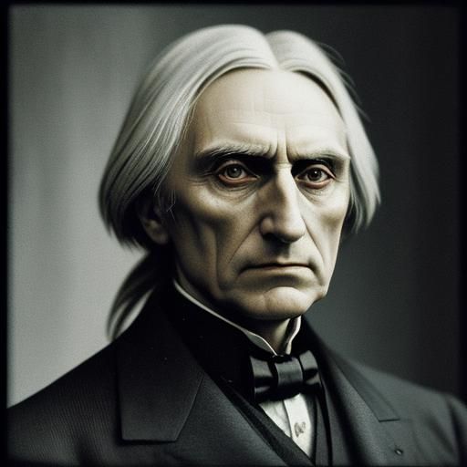 Realistic Portrait of Franz Liszt at 50
