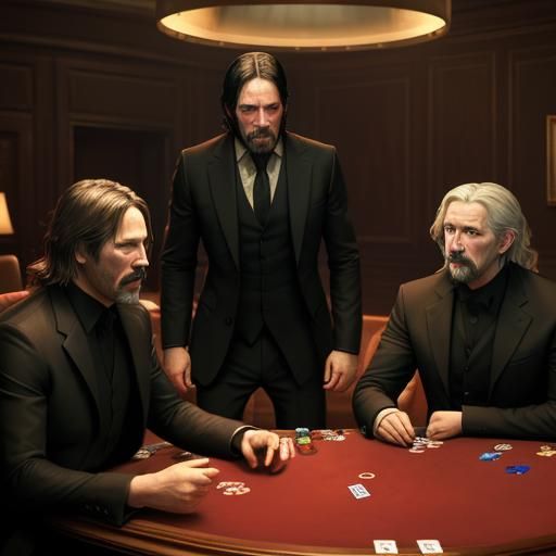 John Wick, Vincent Van Gough, Albert Einstein, and Captain J...