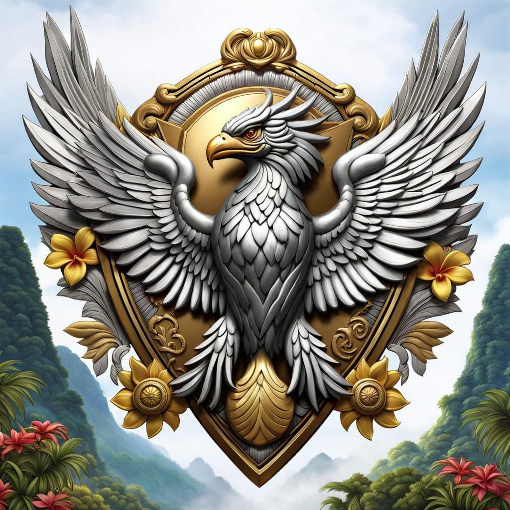 Indonesian Garuda Shield: Mythological Bird Emblem