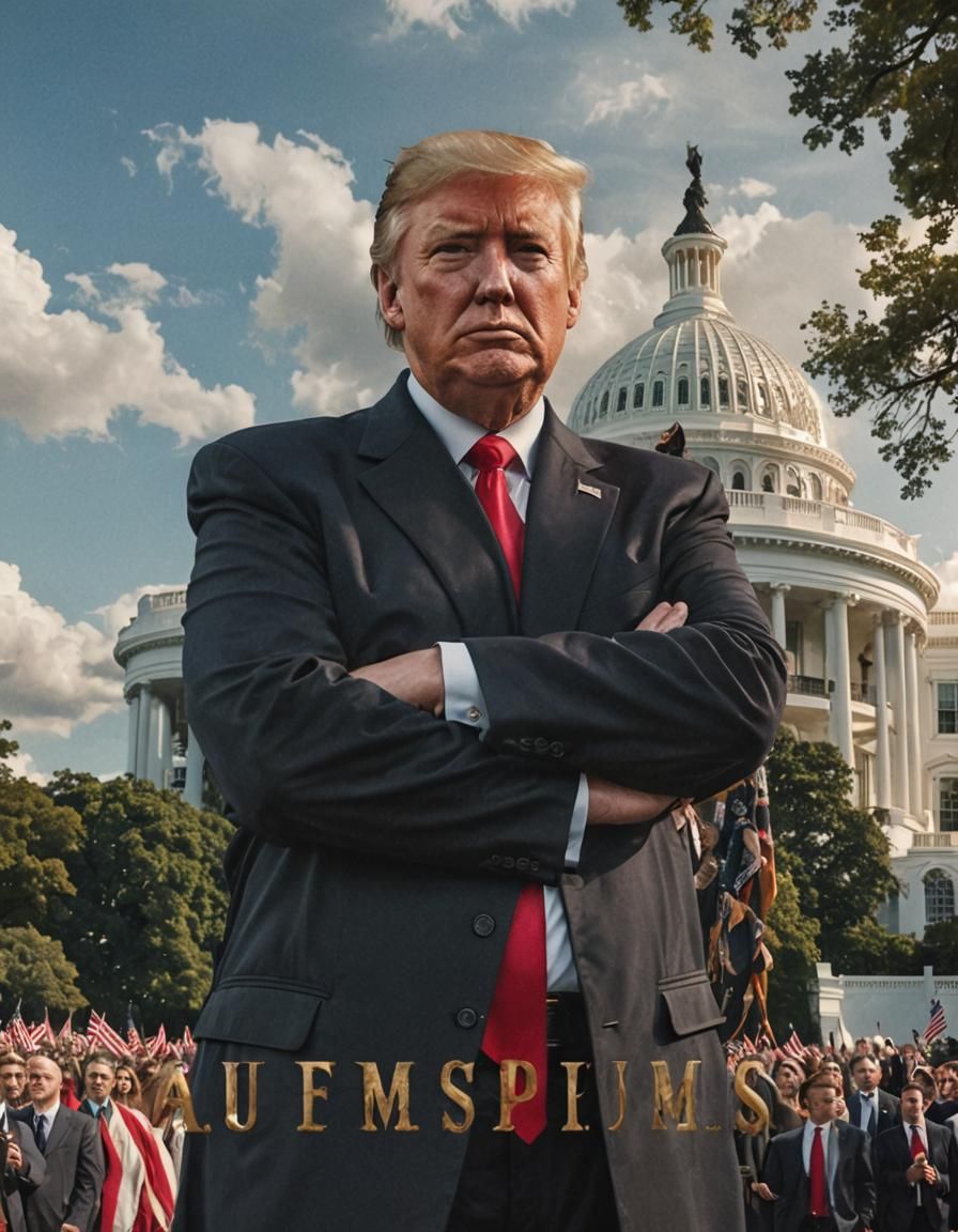 Former President and Jesus Christ Outside White House