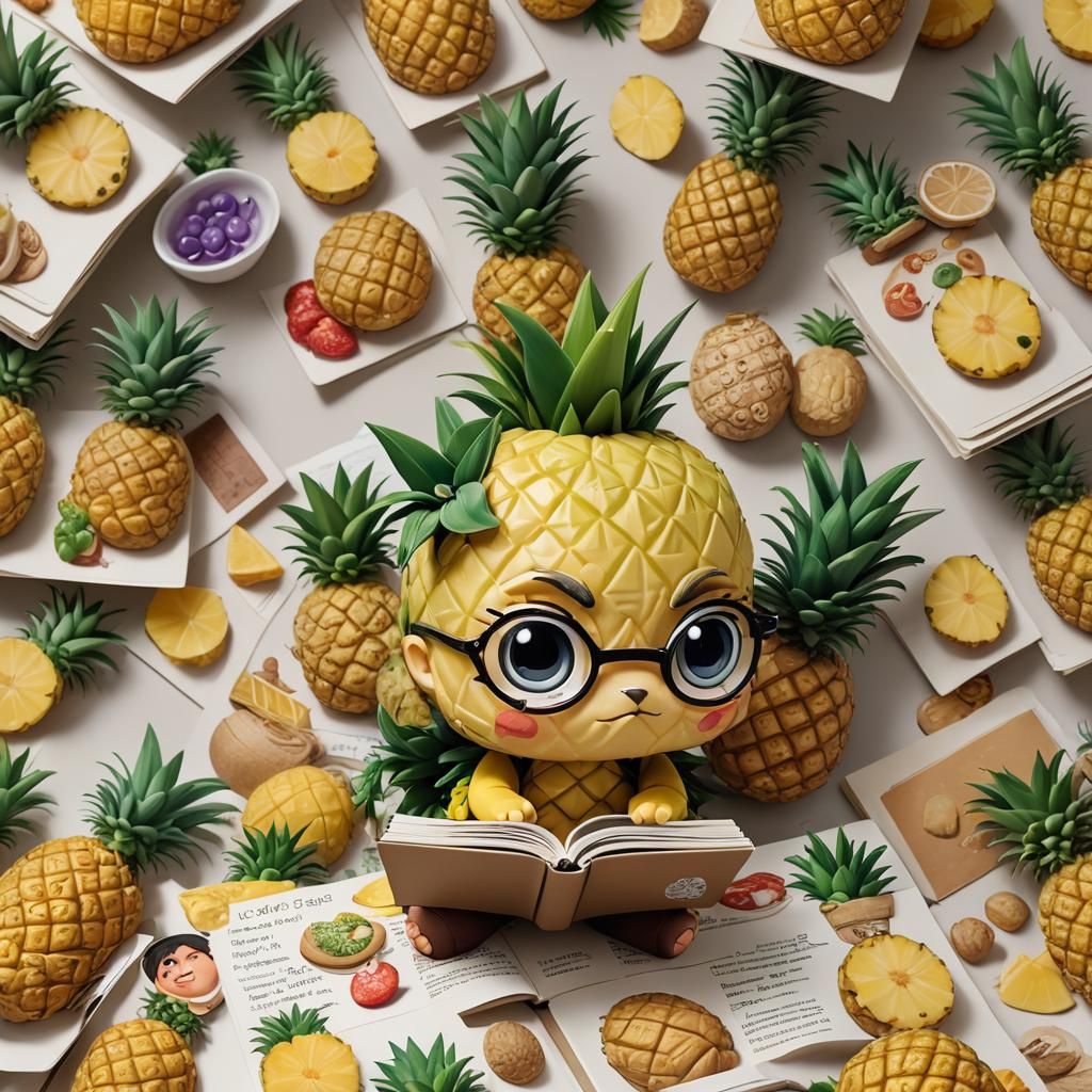 Chibi Pineapple  Studying Recipes