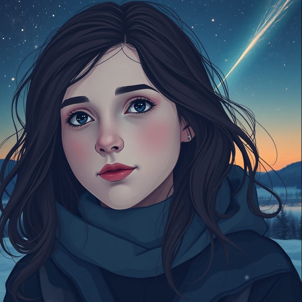 Girl Dreams of Halley's Comet and Distant Future