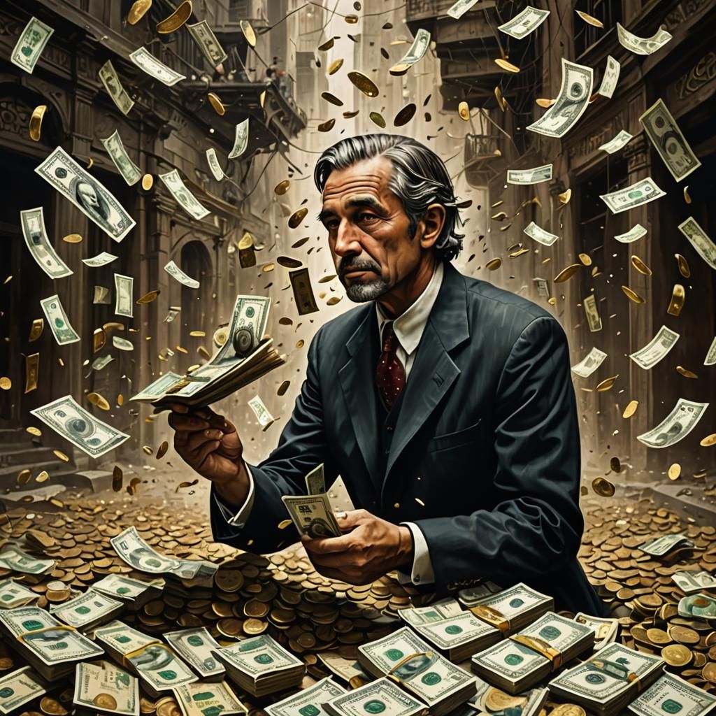 Uncontrolled Money Flow in Detailed Matte Painting