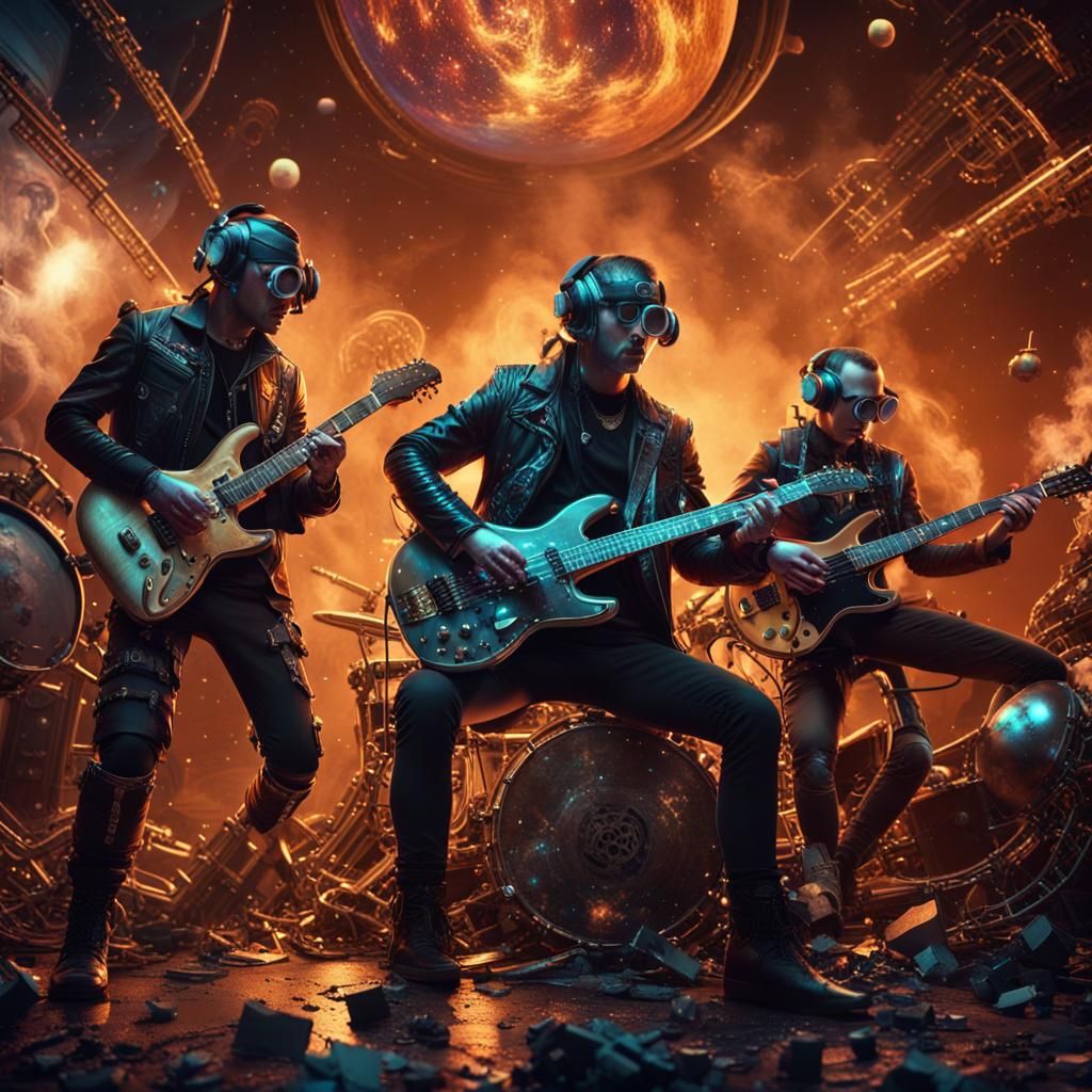 Steampunk Emo Band Rocks Out in Space
