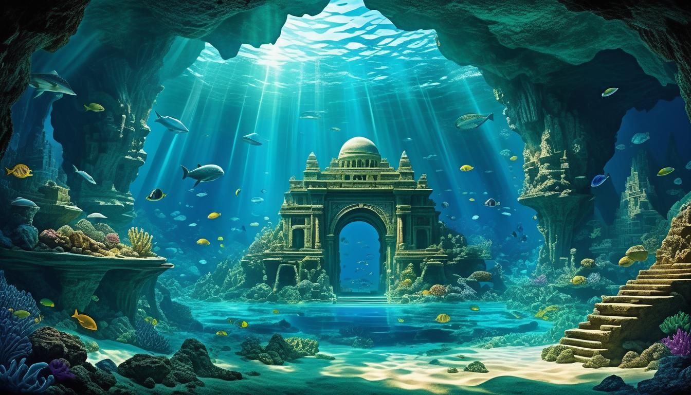 Small corner of the great metropolis of Atlantis