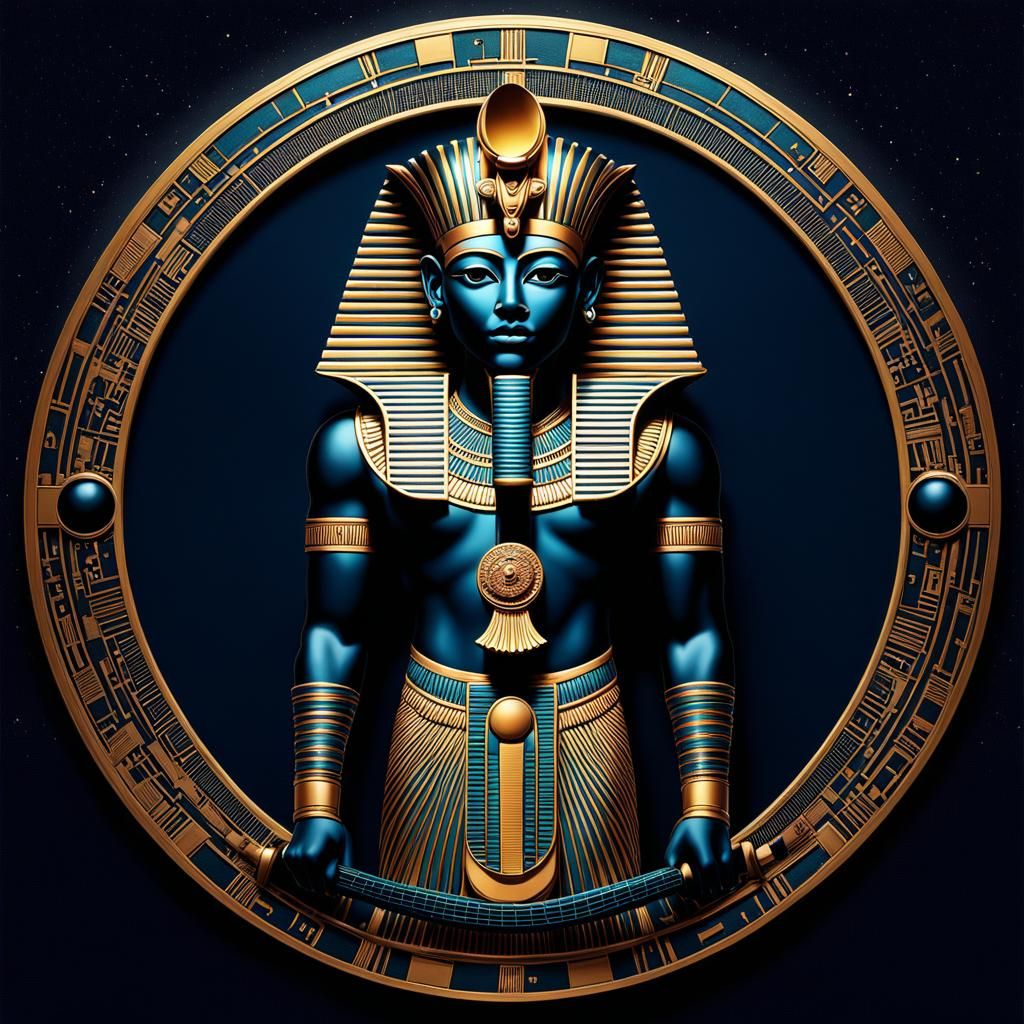 The Egyptian hieroglyph for "Khonsu" is written as "ḫnsw" in the hieroglyphic script. It represents the name of the anci...