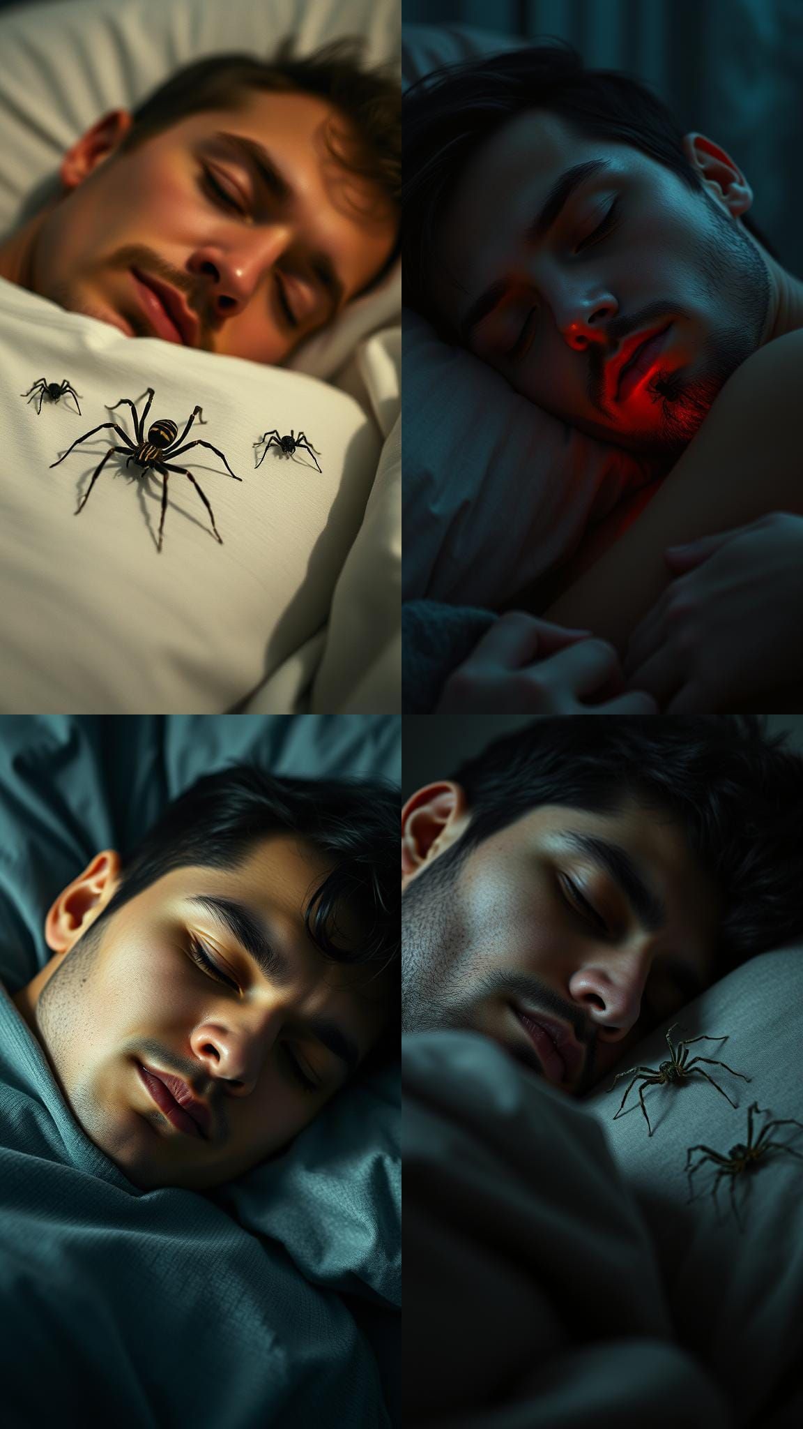 Peaceful Sleep: Spiders Moving Away, Cinematic Still