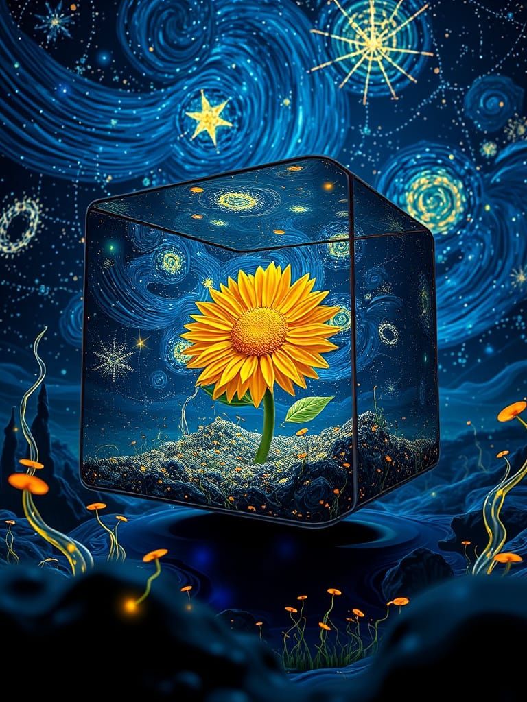 Trapped sunflower 🌻