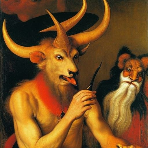 Fantastic Horned Creature as Morality Teacher