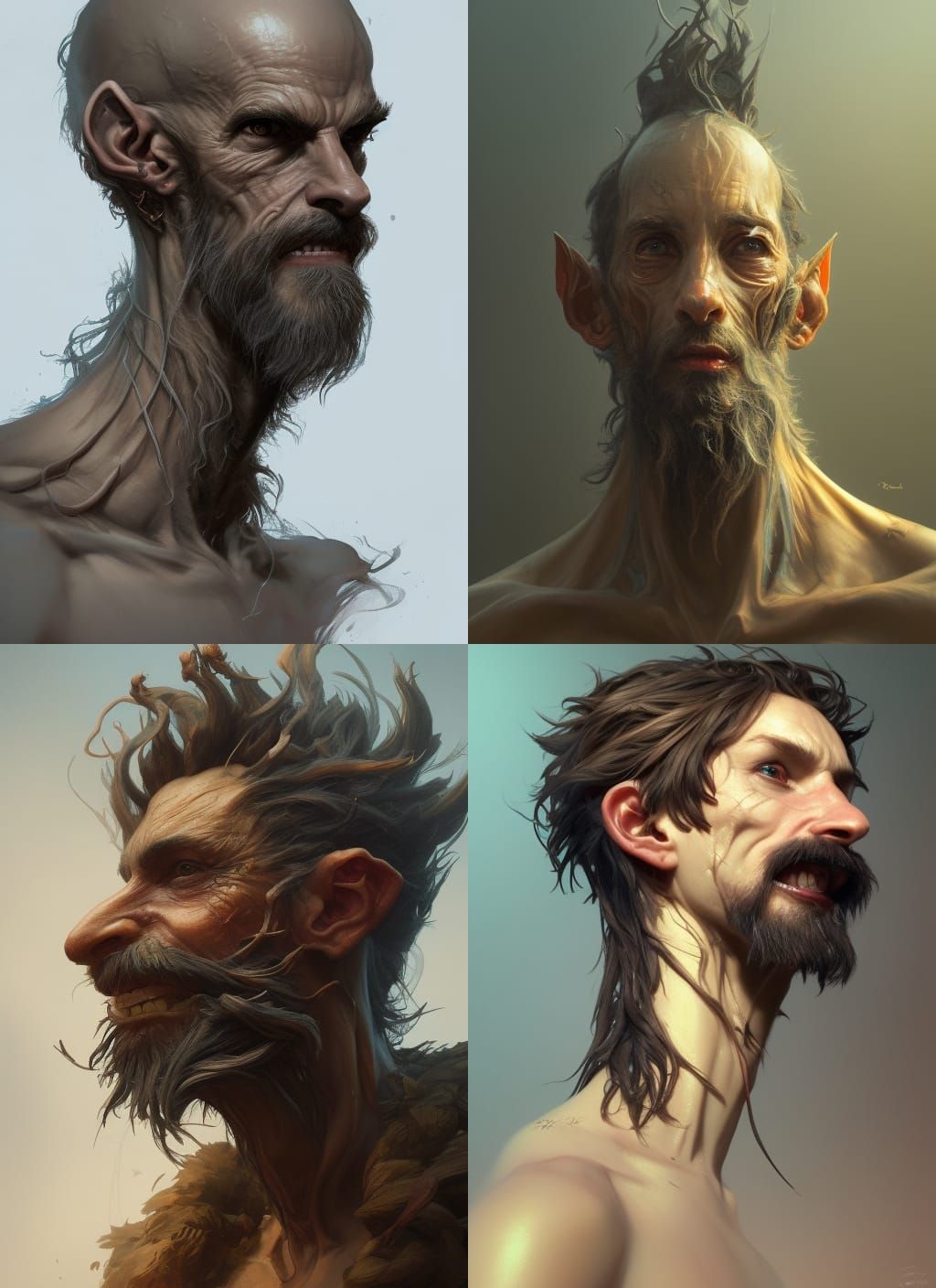 Ratkin Portrait in Hyperdetailed Artstation Style