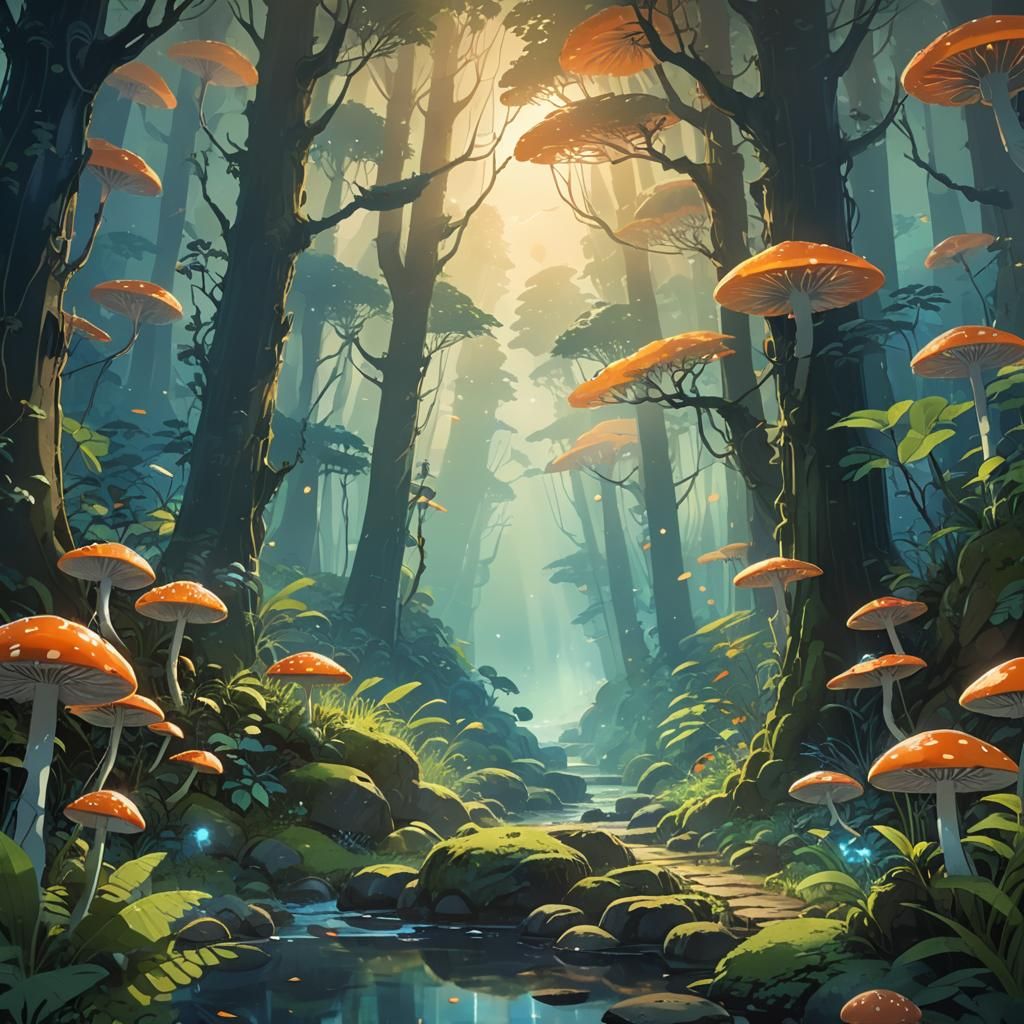 Mystical Forest: Studio Ghibli Concept Art