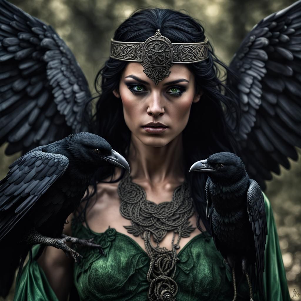 The Morrigan: Celtic Goddess Battles the Dead