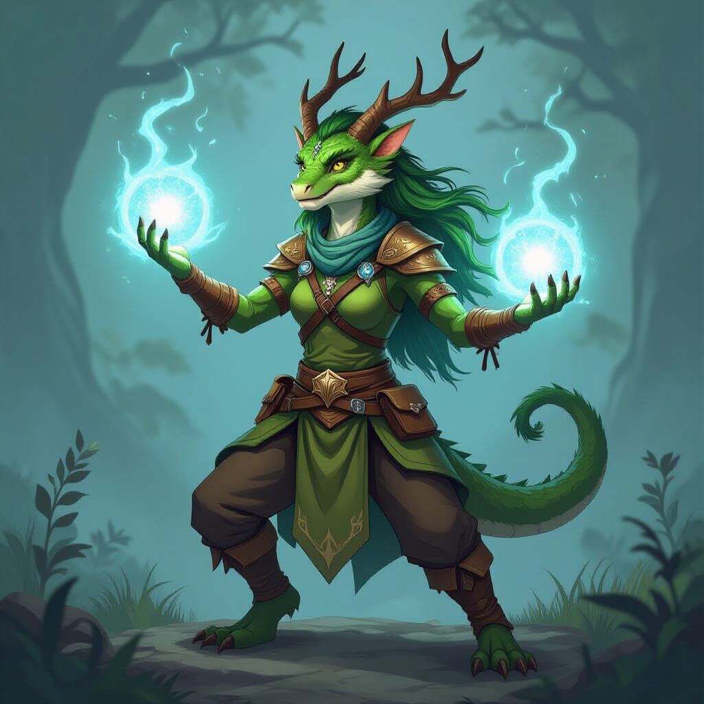 Dragonborn Druid Wildshape Transformation
