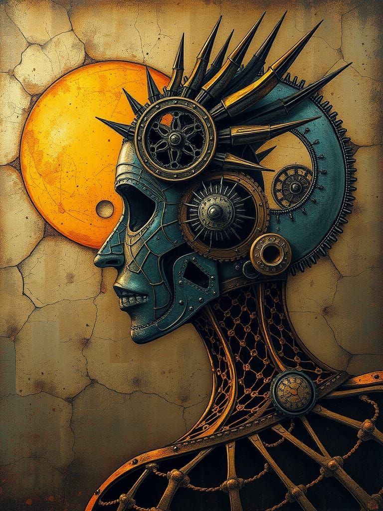 Stained Steel Art of Hollowness Alone Too Long