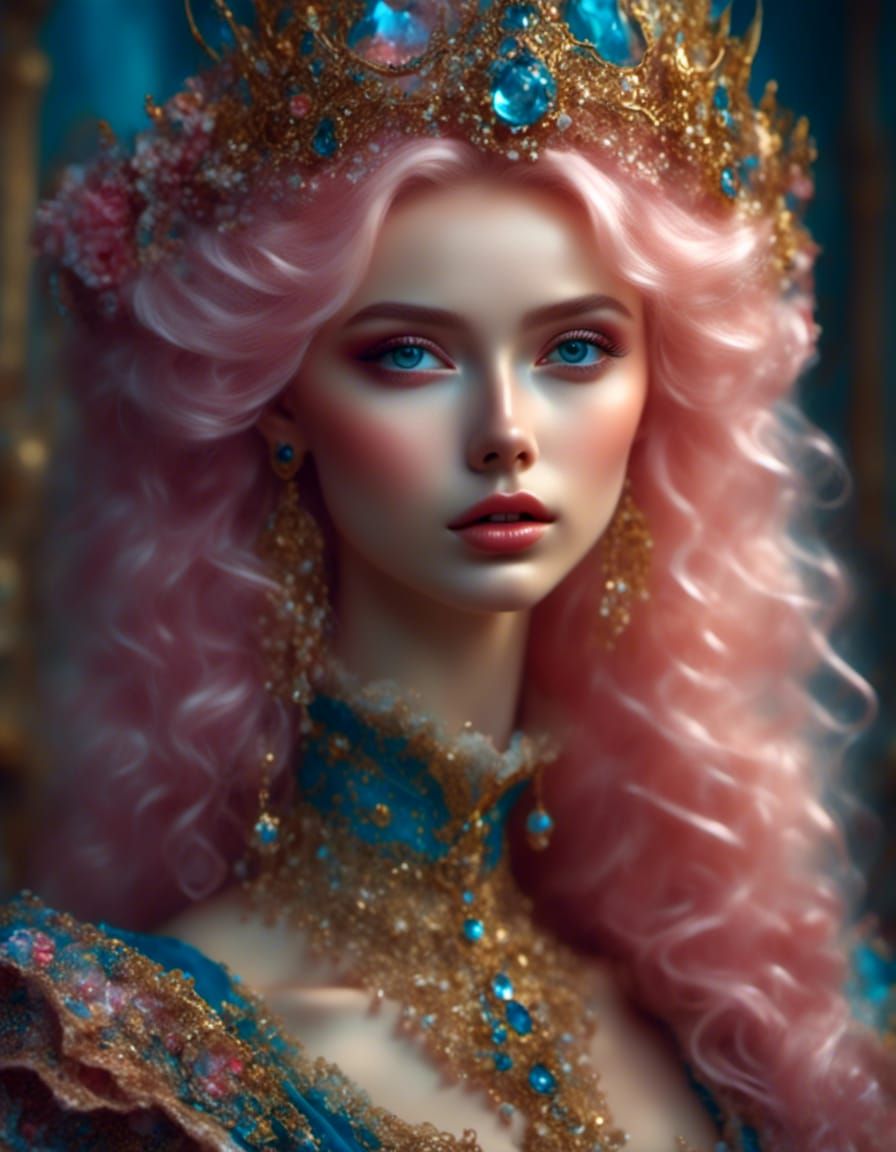 Supergirl in Futuristic Victorian Style