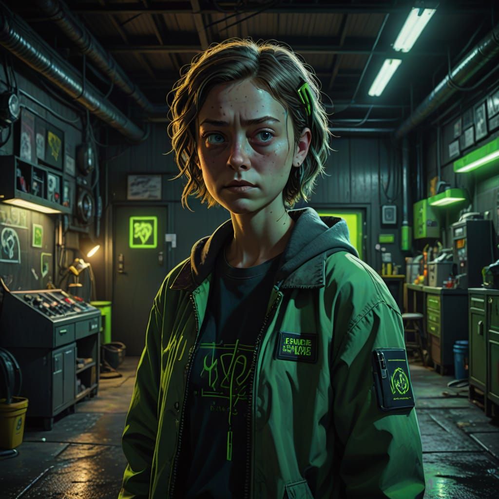 Summer Smith in Moody, Hyper-Realistic Portrait