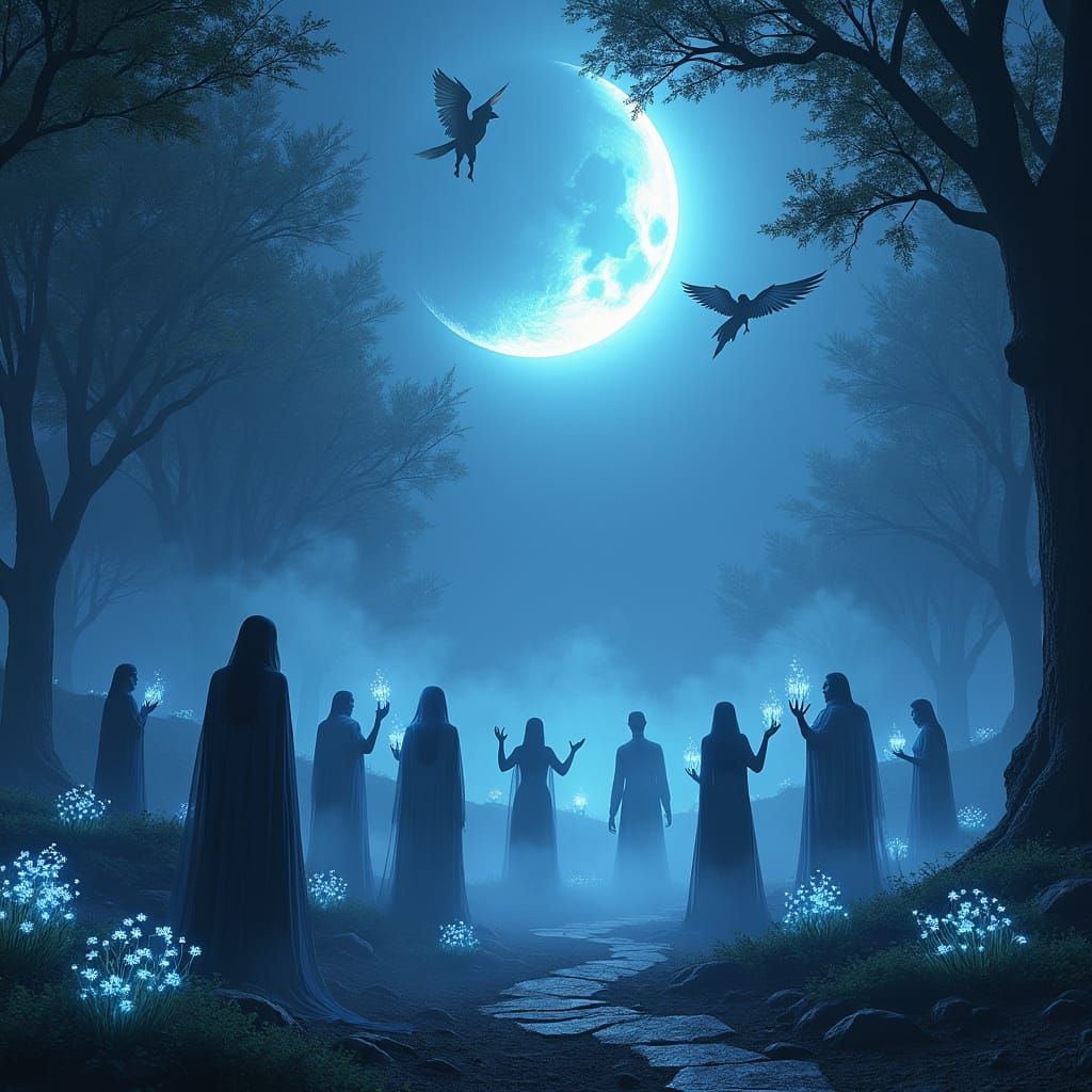 Mystical Valley Gathering of Supernatural Beings
