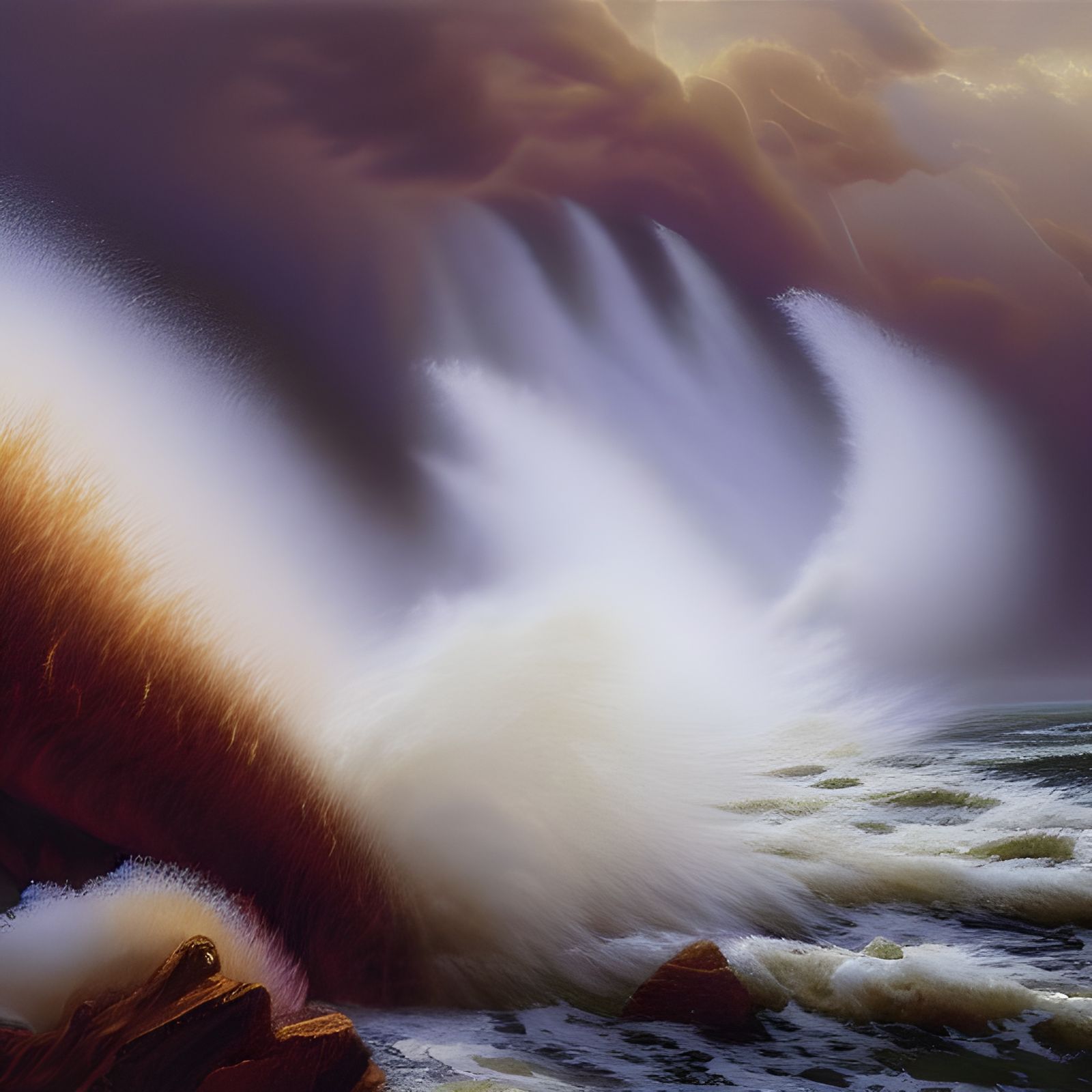 Whirlwind: Force of Nature in Oil Painting