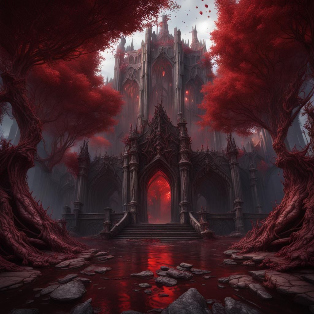 Fantastical Blood Concept Art in Deep Color