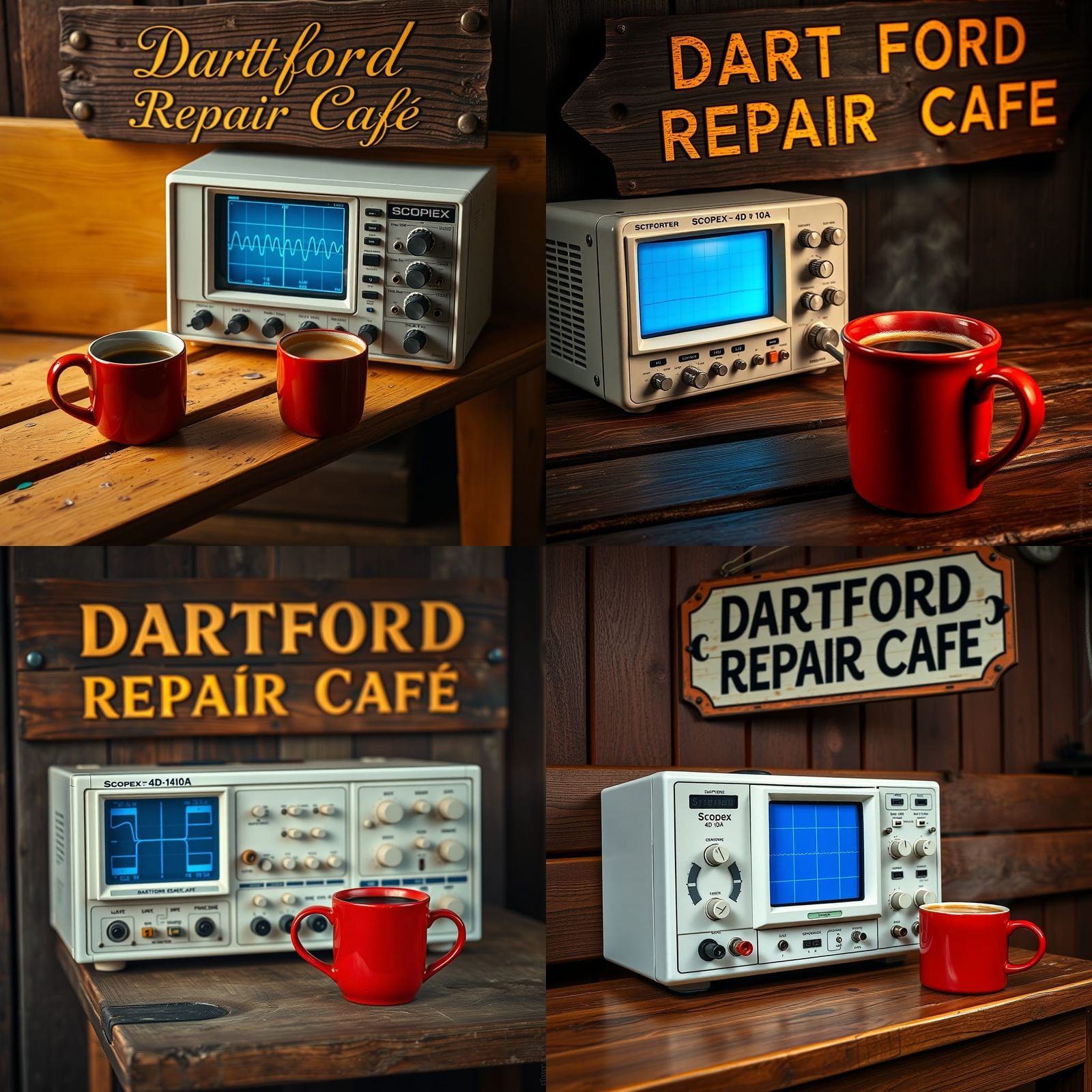 Vintage Oscilloscope at Dartford Repair Cafe