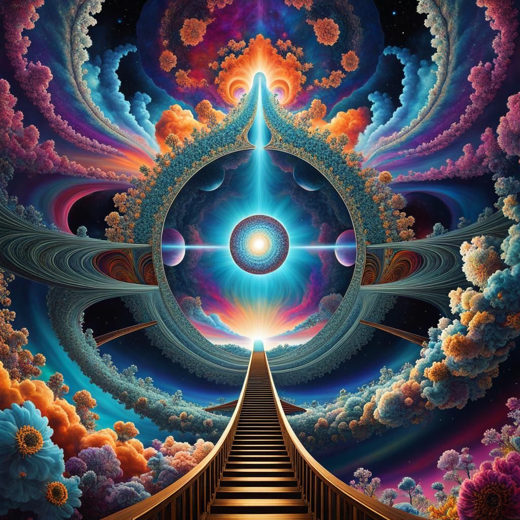 Cosmic Fractal: A Journey to the Universe Center