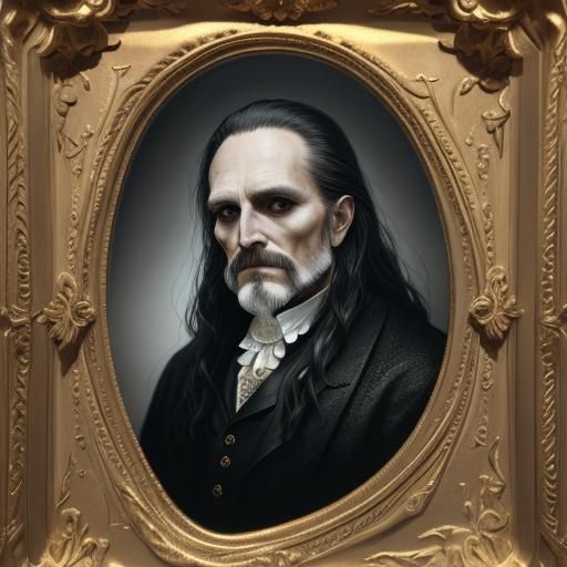 Eerie Hearse: Ghostly Escape in Macabre Portrait