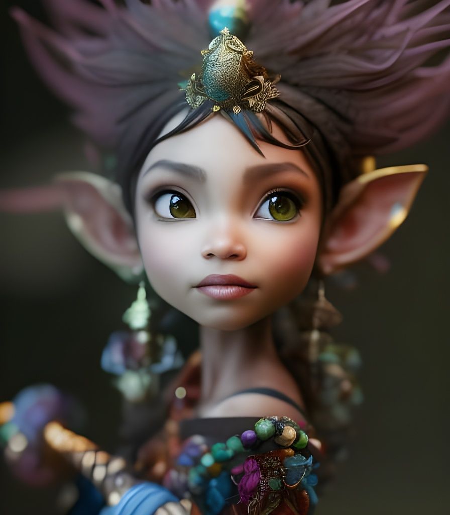 Chibi Elf Dancing: A Digital Illustration