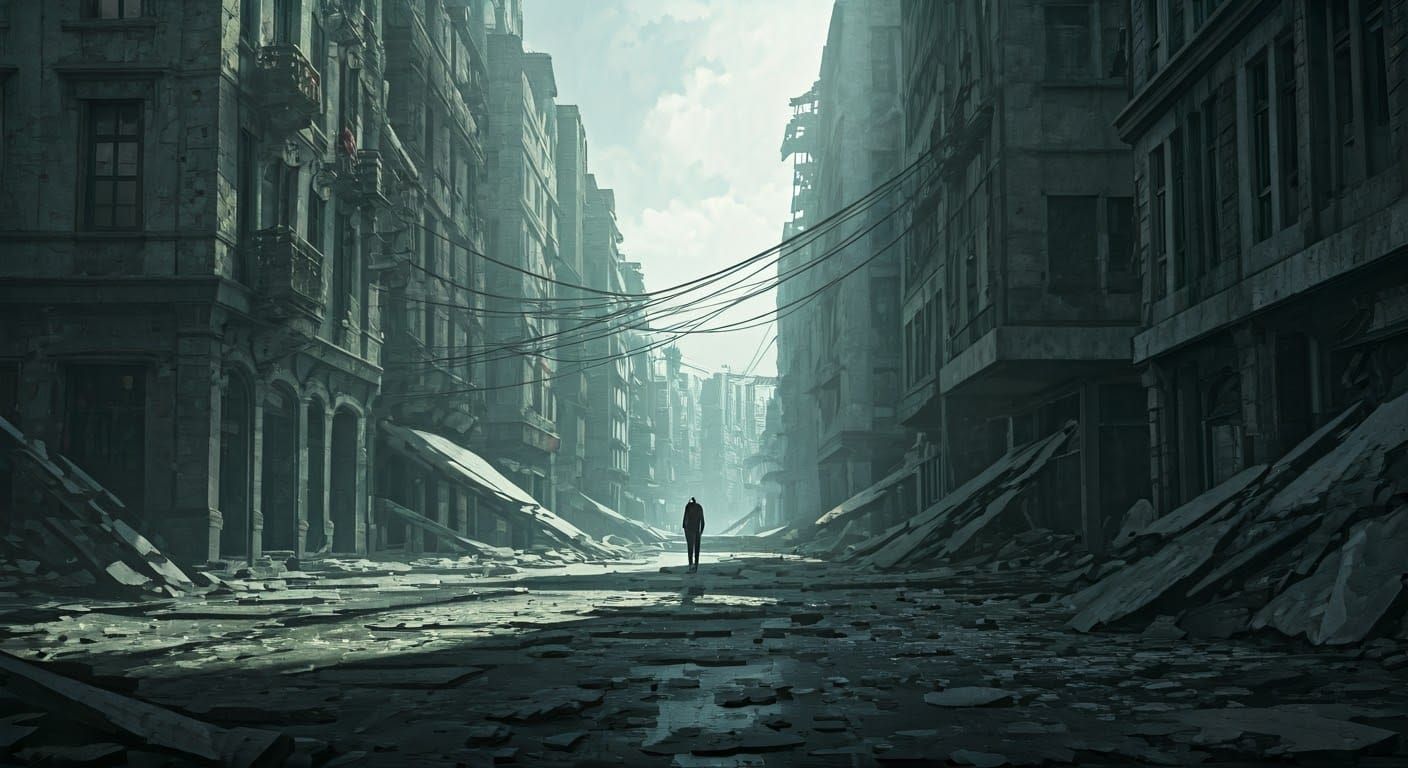 Explore a fallen city, chasing an unseen foe in search of an...