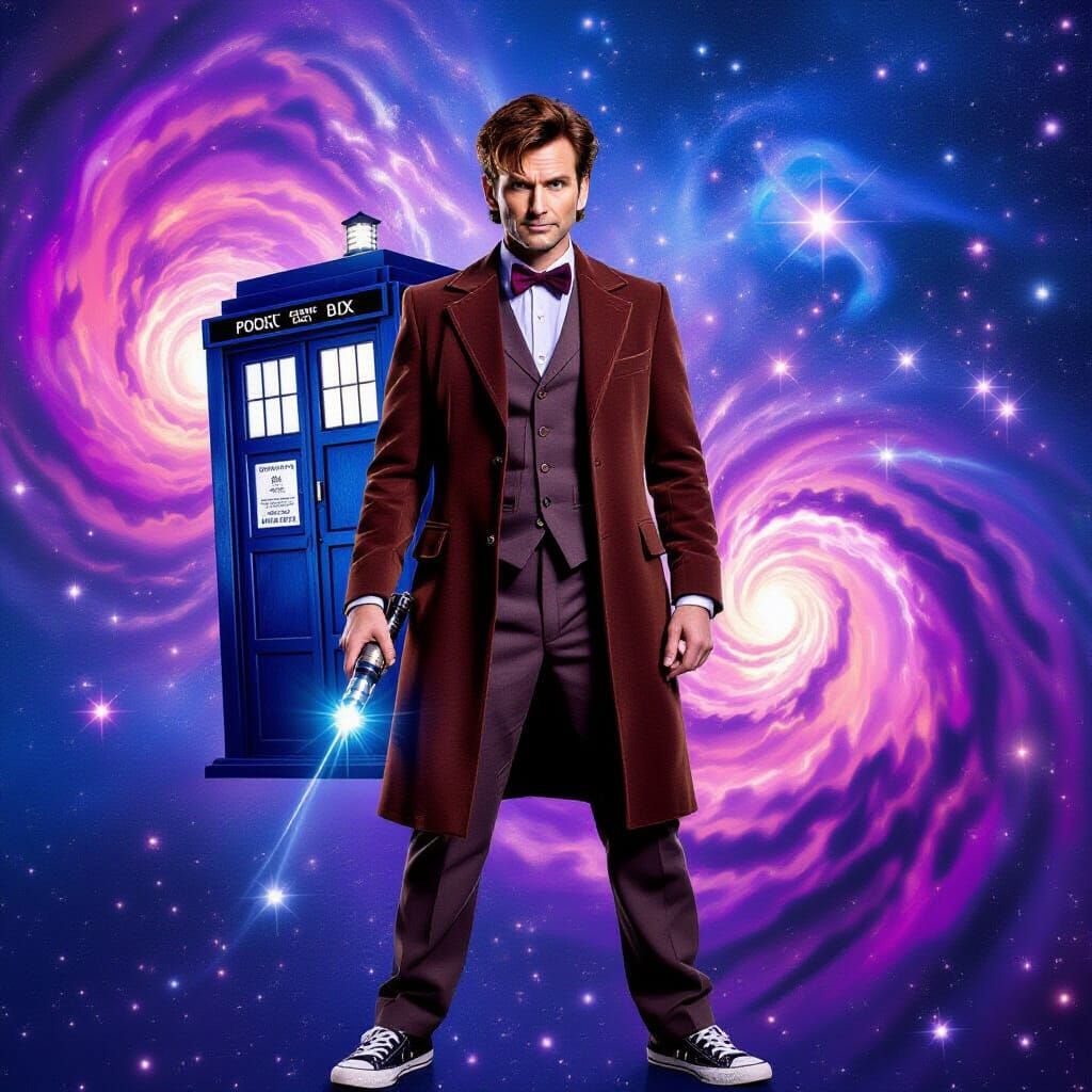 Cosmic Doctor Who with Sonic Screwdriver