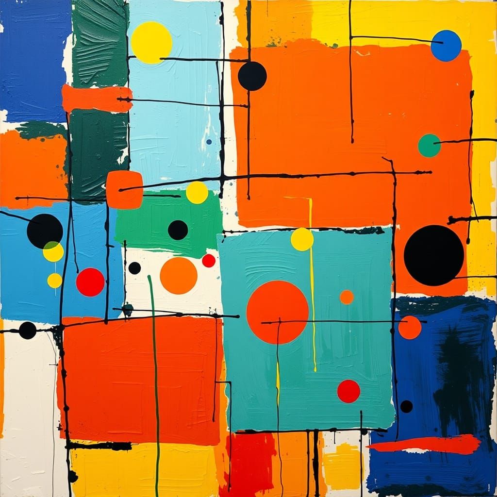 Dynamic Abstract Art with Geometric Shapes