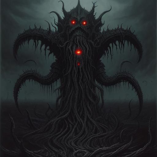 Eldritch Horror Illustration in Dark Fantasy Style