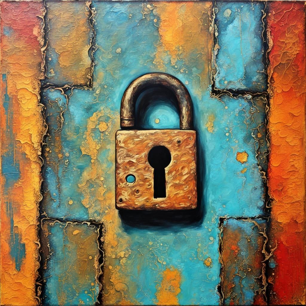 Abstract Key and Lock Design in Complementary Colors