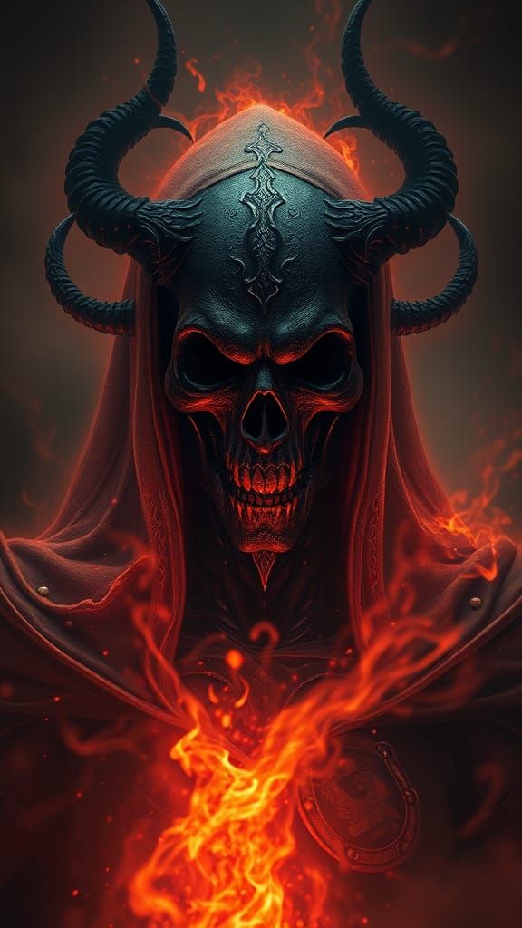 Ominous Figure in Mystical Aura